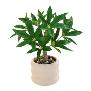 仿真绿植小型盆栽发财树高级感室内办公桌面客厅茶几假花花艺摆设