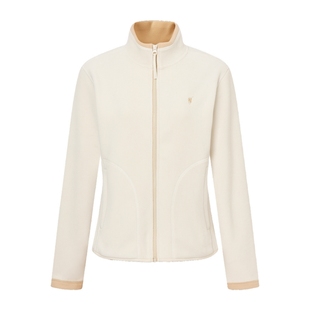 POLOWALK女式外套2025秋季新品简系立领收腰显瘦加绒女装外套