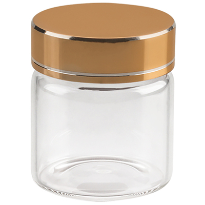 50ml透明玻璃花蕊茶瓶保健品胶囊