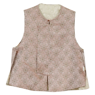 布符新中式「繁花似锦双面穿马甲」2026年新品春季国风女款外穿