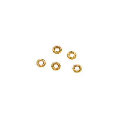 18k包金批花闭口diy手串隔珠连接