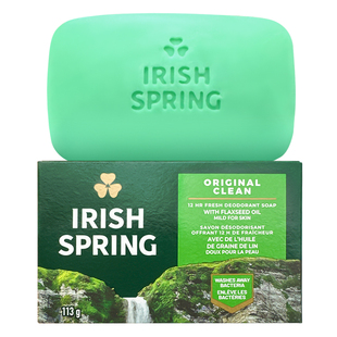 进口Irish Spring爱尔兰春天幸运草香皂洁面沐浴去味留香洗手肥皂