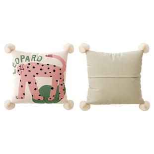 乳胶抱枕沙发客厅卡通可爱高级感儿童睡觉床头靠垫床上靠枕套含芯