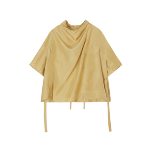 JNBY/江南布衣折扣春夏夹克外套女真丝简约通勤五分袖宽松