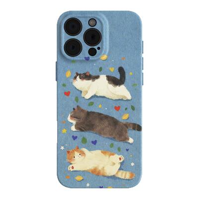 奔跑跳跃休息 适用iPhone17ProMax小米15苹果18Pro华为mate70精孔磨砂14软壳15小众不撞壳13全包P70可爱超薄