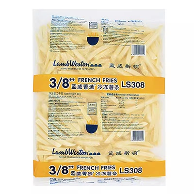 蓝威斯顿薯条冷冻半成品裹粉薯麦肯粗薯辛普劳雪川薯条商用批发