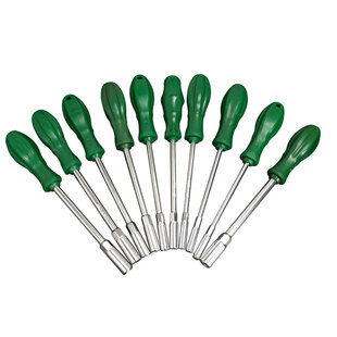 外六角套筒螺丝刀5mm-13mm电脑拆装机箱汽修车工具带手柄套筒套装