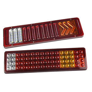 大货车通用解放J6奥威豪沃德龙欧曼ETX高亮防水LED后尾灯总成24V