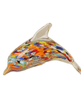 琉璃小海豚可爱摆件现代简约客厅