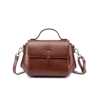 真皮斜挎包包女款2025新款软皮手提包中年妈妈高级感女士小方包
