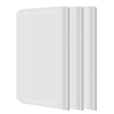 得力书皮纸加厚透明磨砂小学生