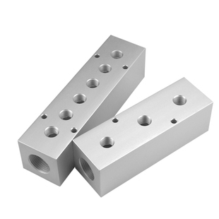 6分变2分气动分配器45x45分流排加厚铝分流器分气块分气排分气块