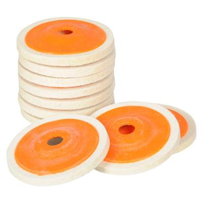 羊毛轮100抛光轮角磨机抛光片研磨轮打磨片不锈钢镜面抛光毛毡轮