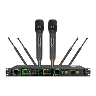 格伦士顿GD9602一拖二无线话筒专业家用唱歌会议舞台电子管麦克风