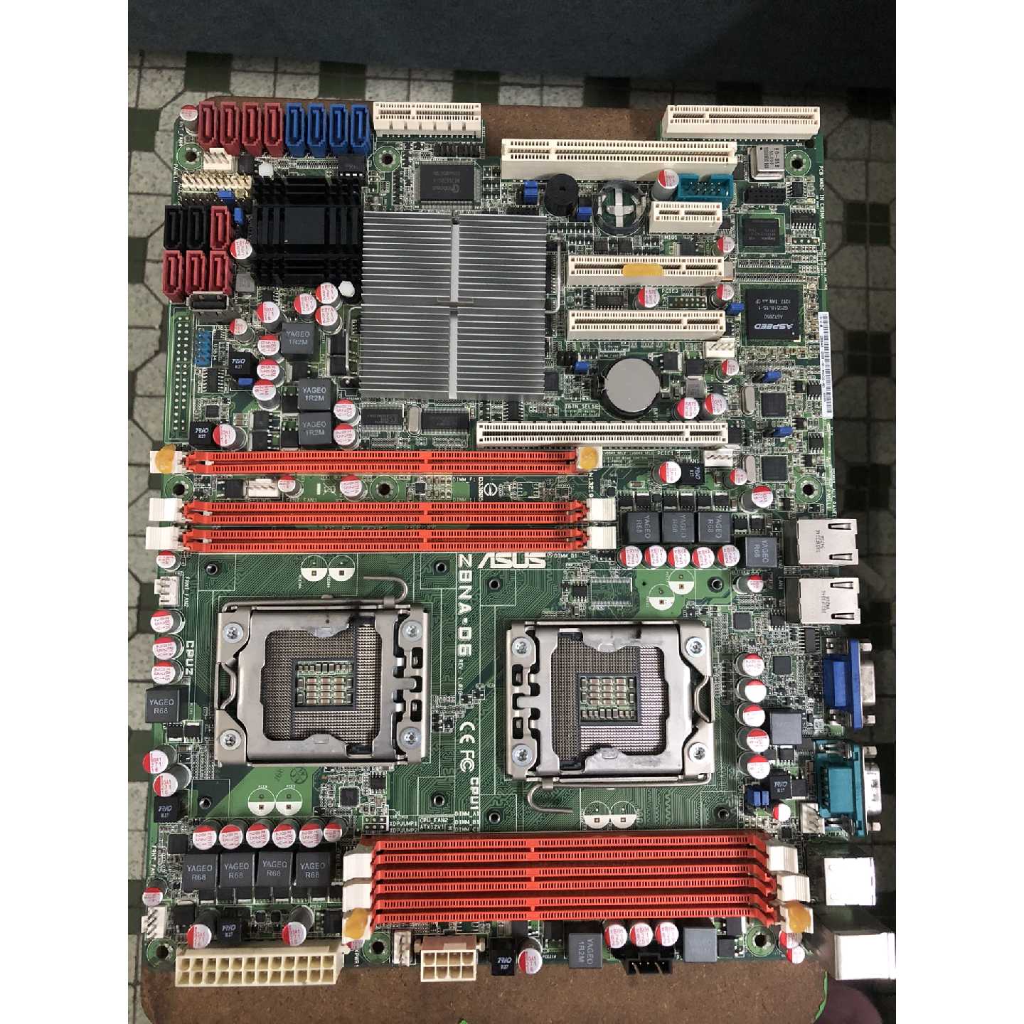 议价华硕Z8NAD6双路x58主板功能完好无水洗无修过可维修