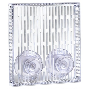 鱼缸直角溢流挡板背滤板防吸沙石小鱼亚克力出水口鱼梳拦鱼隔挡板