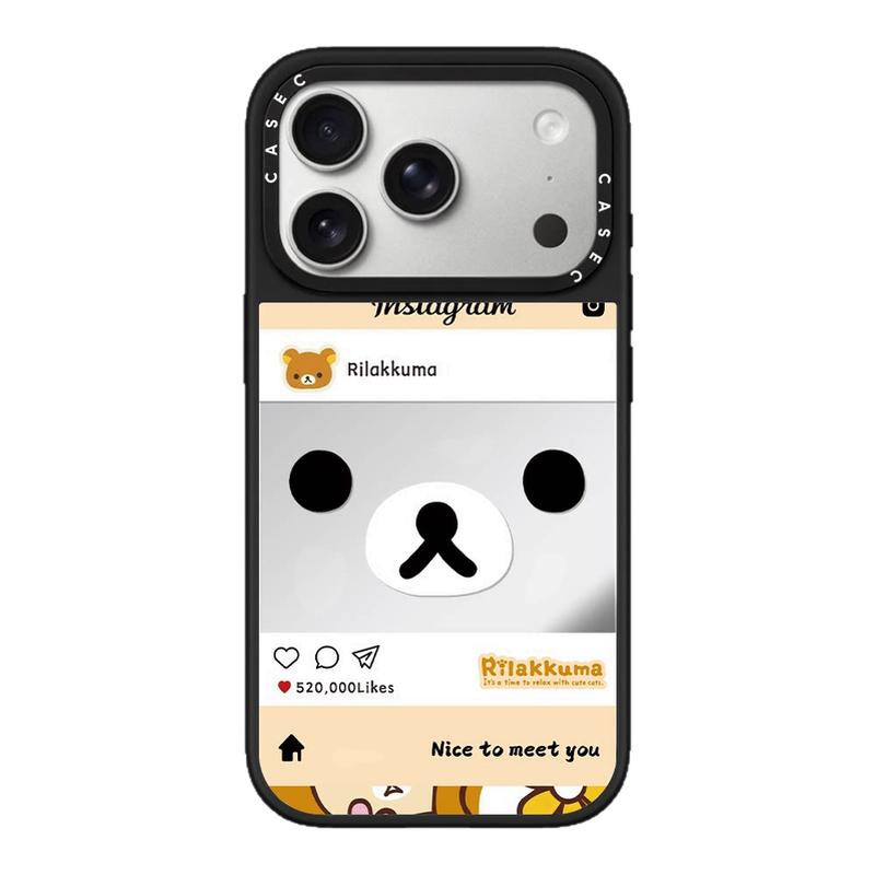 CASETiFiY联名轻松熊ins适用苹果iPhone17promax/16pro/15Plus手机壳卡通14可爱13磁吸网红华强北平替潮壳女