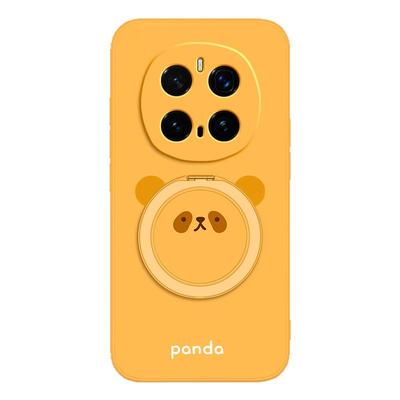 圆脸熊猫适用荣耀Magic7手机壳HonorMagic7Pro新款套majic硅胶华为魔术7带支架支点壳防摔honor男女por软外壳