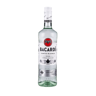 百加得黑白金朗姆酒BACARDI RUM烘培调鸡尾酒基酒烈酒洋酒750ML