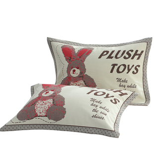 纯棉纱布枕套一对装单成人加大加厚枕头套侧边高档按扣防滑枕芯套