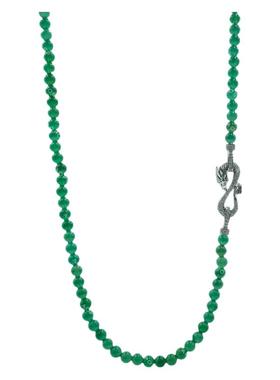 盘龙戏珠耳钉项链女款原创设计