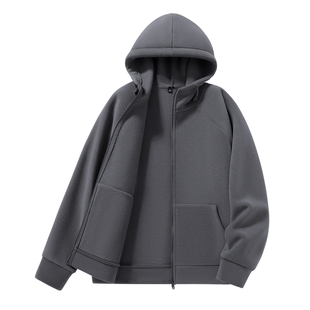 班尼路S&K系列抓绒外套男款冬季加绒加厚保暖夹克衫双面绒开衫男A