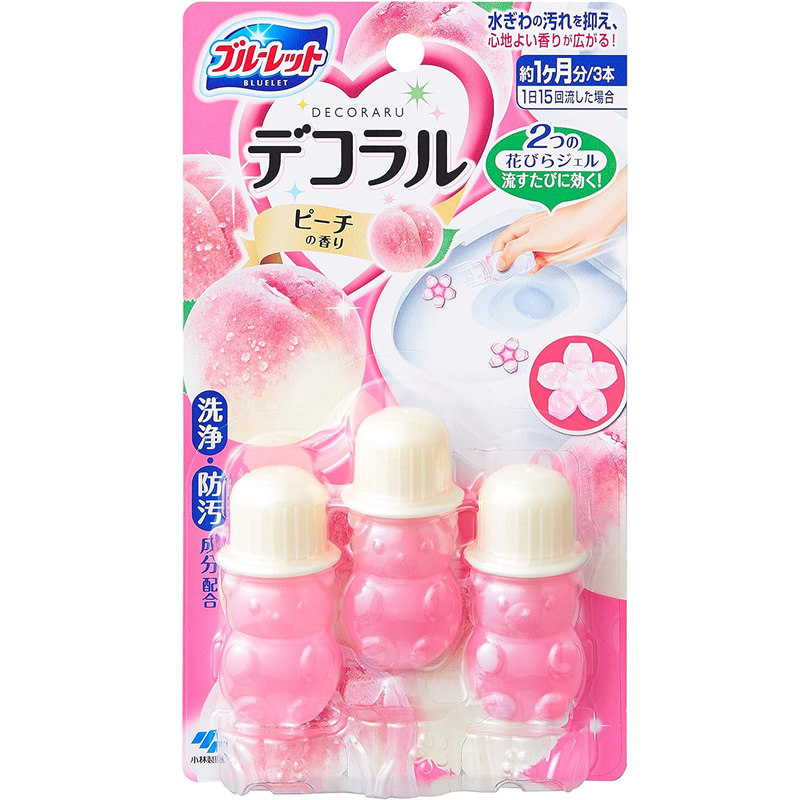 日本进口小林制药马桶开花凝胶洁厕剂 抖音厕所除菌除臭芳香小花