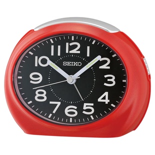 正品SEIKO日本精工钟表时尚简约静音居家卧室小闹钟QHE193R