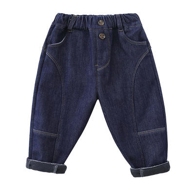 一体绒牛仔裤加厚秋冬装