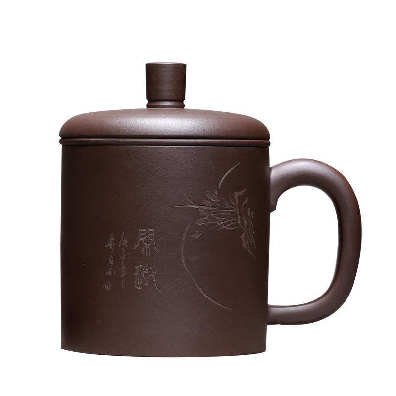 宜兴名家风带过滤内胆紫砂杯