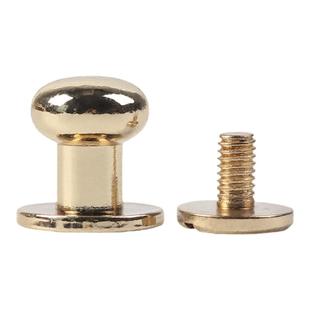 无它黄铜和尚头钱包扣皮塔扣奶嘴钉皮具diy包包配件枪色螺丝铆钉