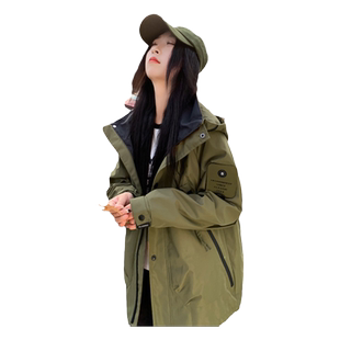 春秋季外套男女款冲锋衣2025新款爆小个子夹克登山服户外软壳薄款