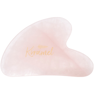 KRRAMEL 爱心刮痧板 天然粉水晶玉石面部刮痧板脸部专用按摩神器