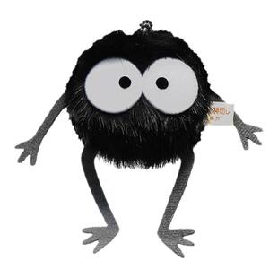 宫崎骏千与千寻可爱小煤球挂件钥匙扣毛绒黑炭精灵零钱包书包玩偶