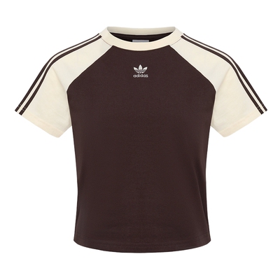 adidas阿迪达斯三叶草半袖女BABY T-SHIRT棉质运动短袖T恤 KU4767