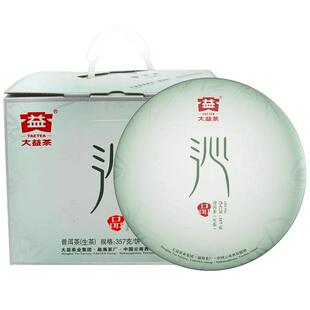 大益普洱茶沁品生茶357g饼茶1401批次老茶云南勐海茶叶官方旗舰店