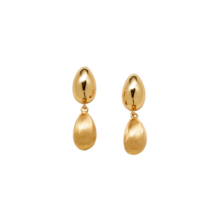 Amber Lollipop水滴耳钉金色高级轻奢耳环小众设计感2025年新款