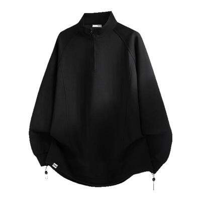 itizzue美式重磅半拉链卫衣