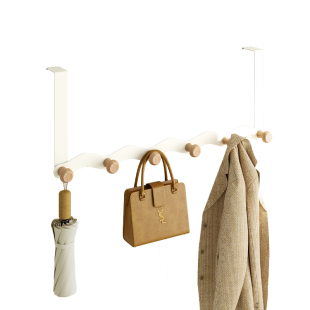 门后挂钩免打孔多巴胺挂衣架卧室门后背衣服帽子书包收纳架强承重