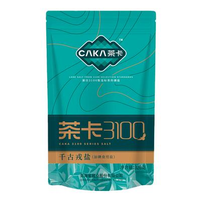 茶卡3100 千古戎盐320g/袋加碘盐青盐食盐茶卡藏青盐官方旗舰店