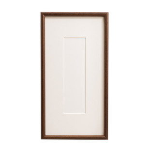 实木书法相框摆台高级感挂墙字画框装裱洗照片长条黑胡桃色