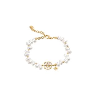 AmberLollipop淡水珍珠手链女款小众串珠轻奢生日礼物北极星系列