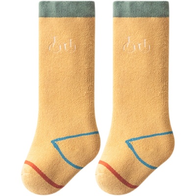 婴儿袜子秋冬纯棉中筒袜