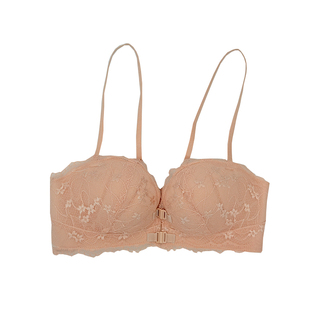 月月露娜 前扣内衣女小胸聚拢性感美背文胸收副乳无钢圈蕾丝胸罩