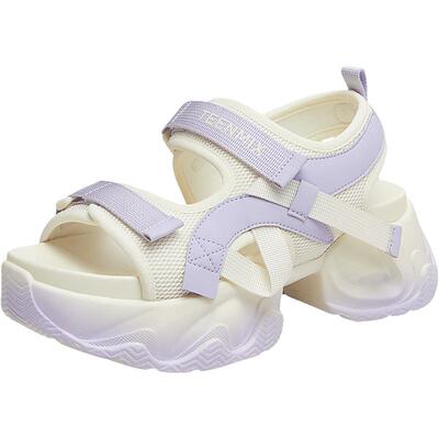 天美意老爹运动厚底凉鞋