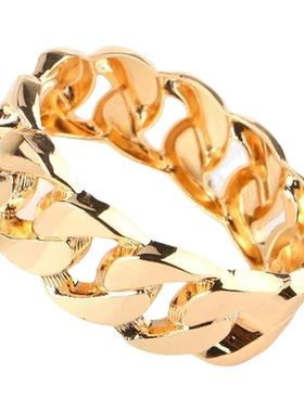 欧美手镯镀金色银色气质金属链条夸张朋克街头时尚衣服饰品配饰女