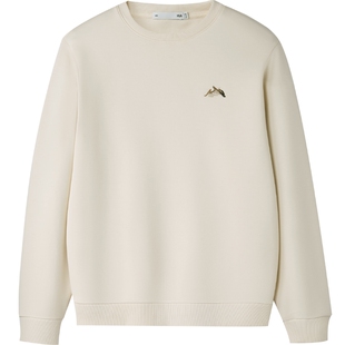 HLA/海澜之家山不在高系列卫衣2026春秋新款柔软圆领套头上衣男