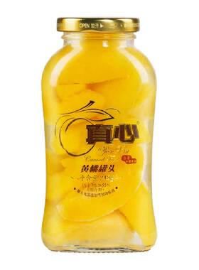 真心黄桃罐头汤汁浓郁248g