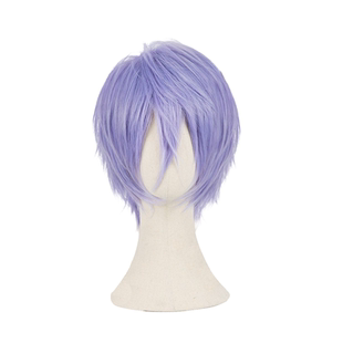 曼柒殿阁紫兰烟紫蓝粉紫红香芋色基佬紫短发cos万用倒毛121-144色