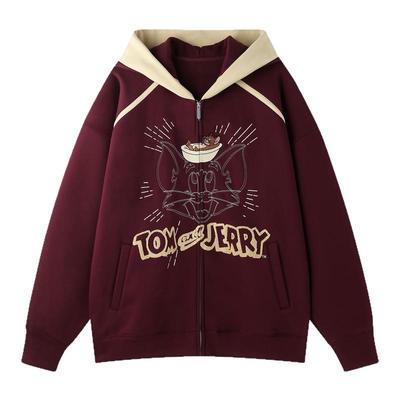 BJHG猫和老鼠联名连帽开衫卫衣